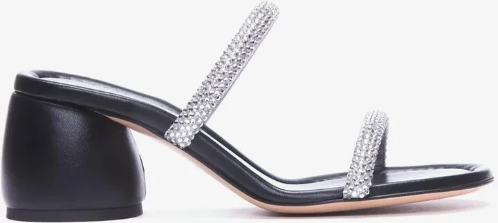 Eline 95 Crystal-Embellished Mules