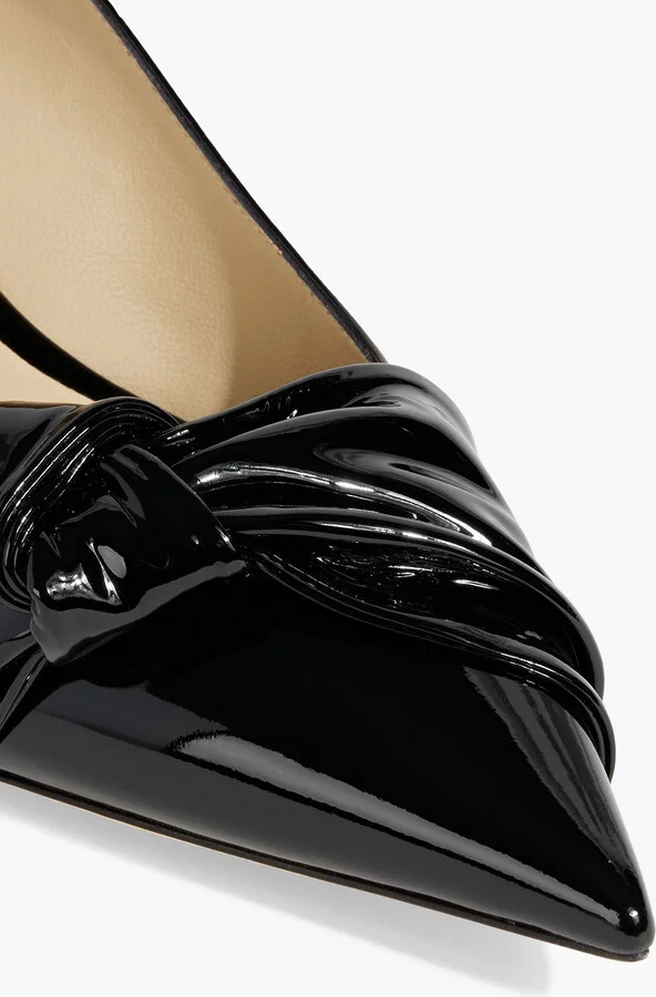 Elinor 45 bow-detailed patent-leather pumps - Image 4