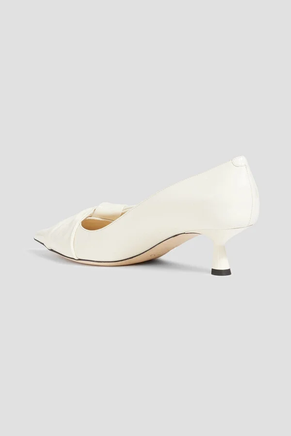 Elinor 45 bow-detailed patent-leather pumps - Image 3