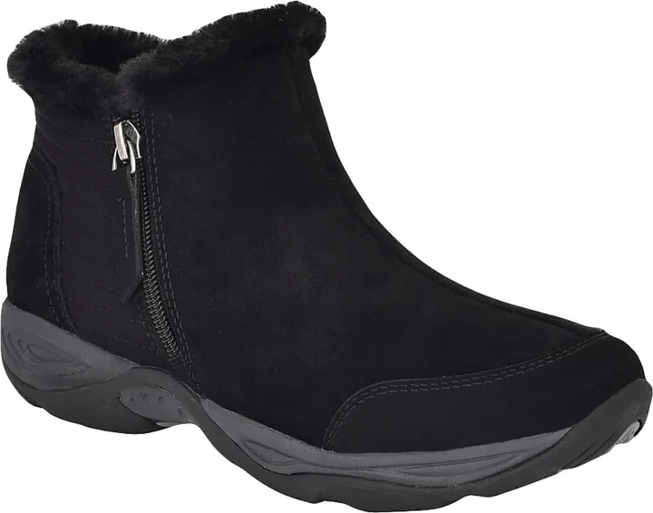 Elinot Womens Suede Slip On Ankle Boots