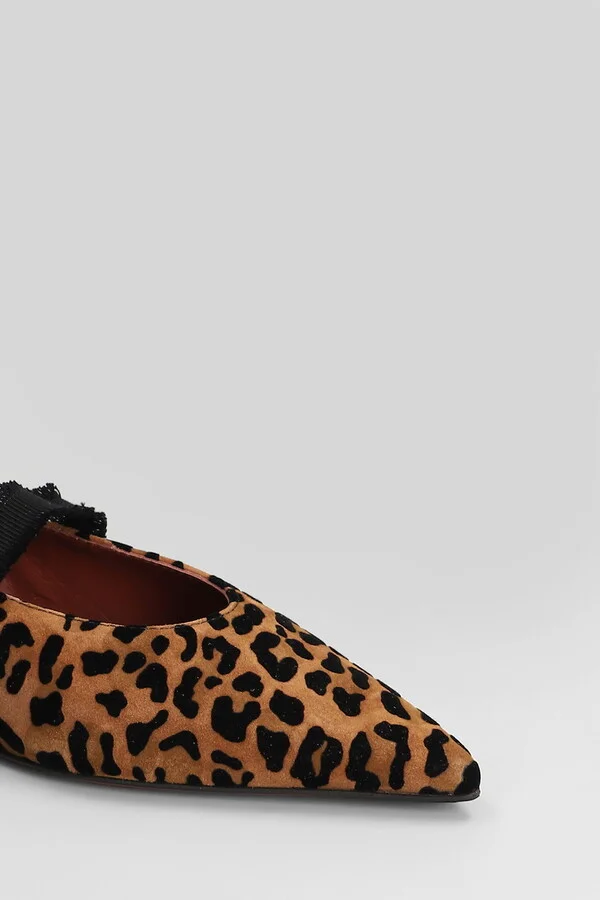 Elior Ballet Flats In Animalier Suede - Image 5