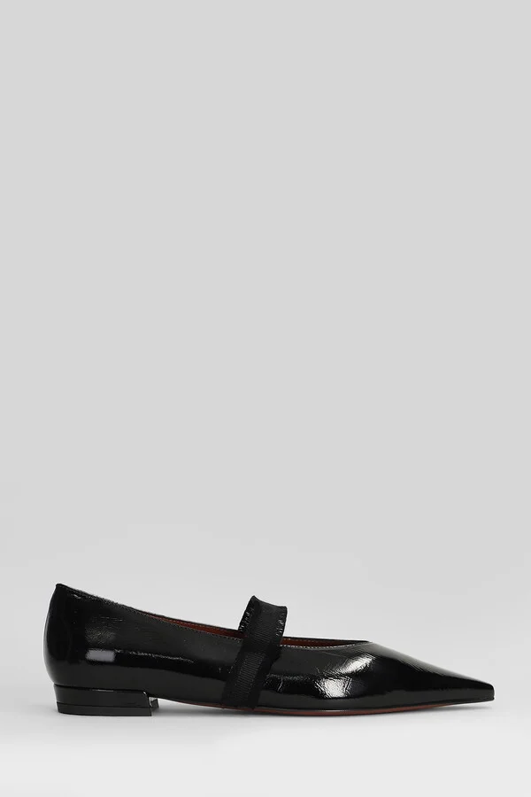 Elior Ballet Flats In Black Leather