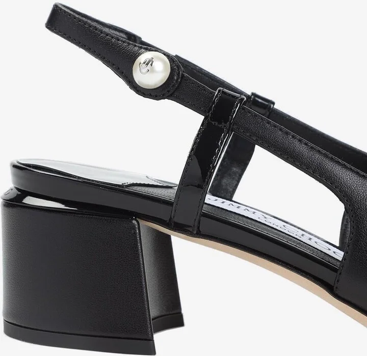 Elisa 45 Leather Slingback Pumps - Image 3