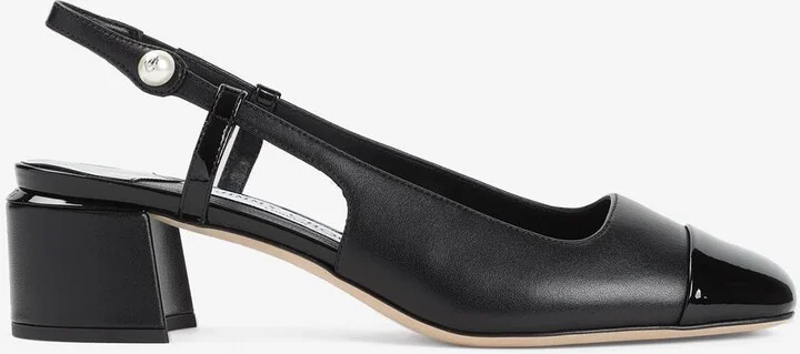 Elisa 45 Leather Slingback Pumps