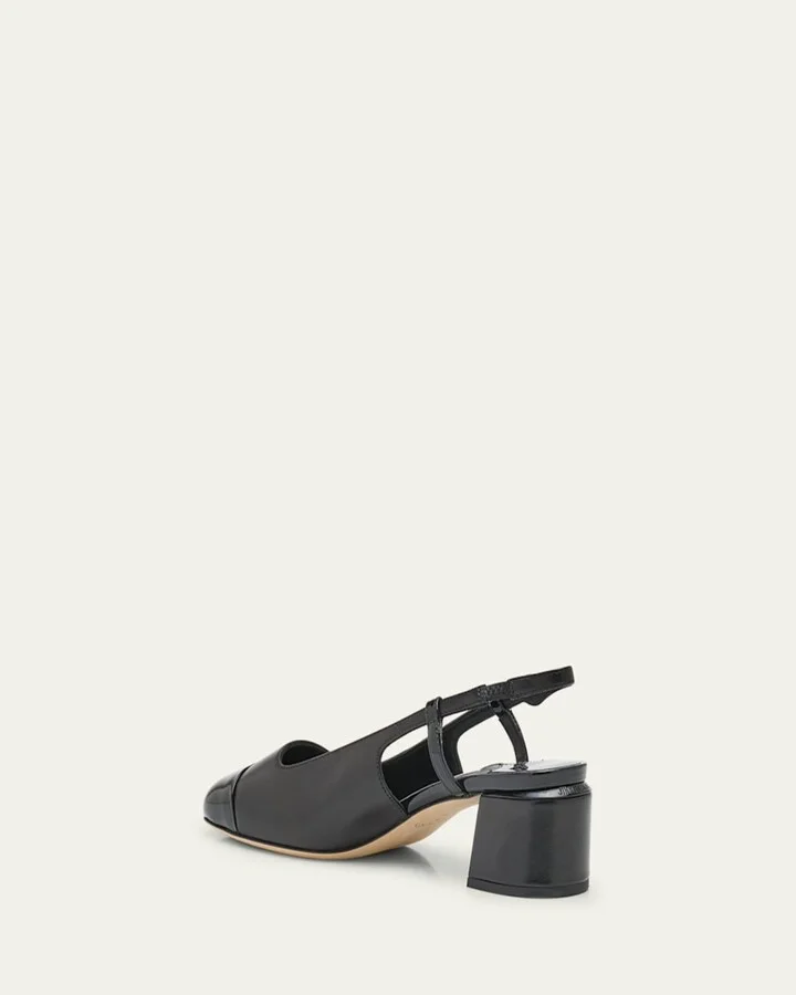 Elisa Leather Slingback Pumps - Image 5