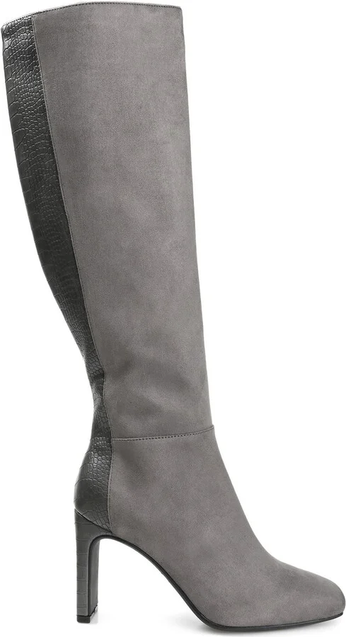 Elisabeth Croc Embossed Tall Boot - Image 8