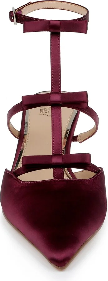 Elisabetta Ankle Strap Pointed Toe Kitten Heel Pump - Image 4