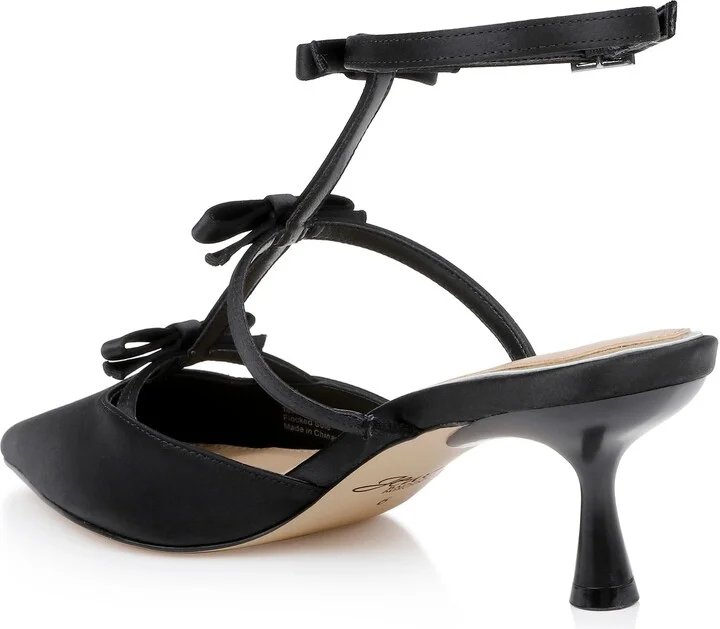 Elisabetta Ankle Strap Pointed Toe Kitten Heel Pump - Image 9