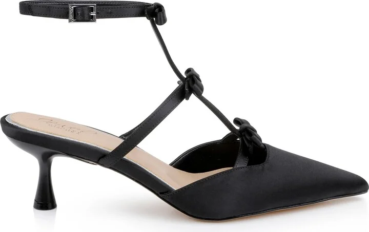 Elisabetta Ankle Strap Pointed Toe Kitten Heel Pump - Image 10