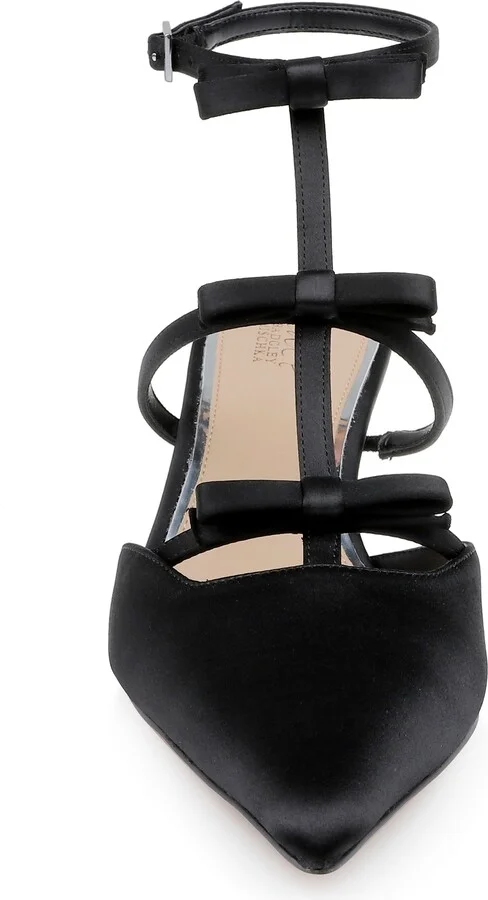 Elisabetta Ankle Strap Pointed Toe Kitten Heel Pump - Image 11