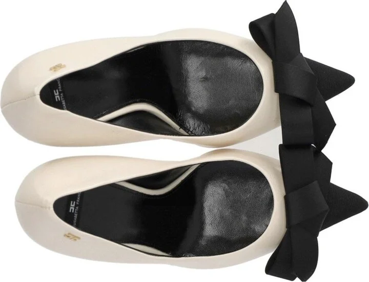 Elisabetta Franchi Butter Black Pump With Bow - Image 5