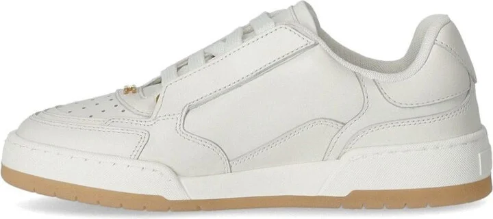 Elisabetta Franchi Ivory Leather Sneaker - Image 3