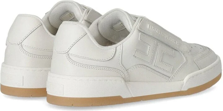 Elisabetta Franchi Ivory Leather Sneaker - Image 4