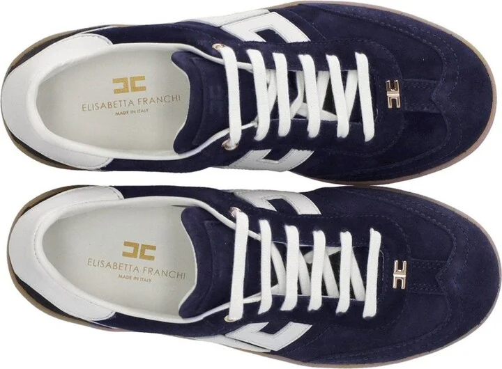 Elisabetta Franchi Oltremare Avorio Sneaker With Logo - Image 5