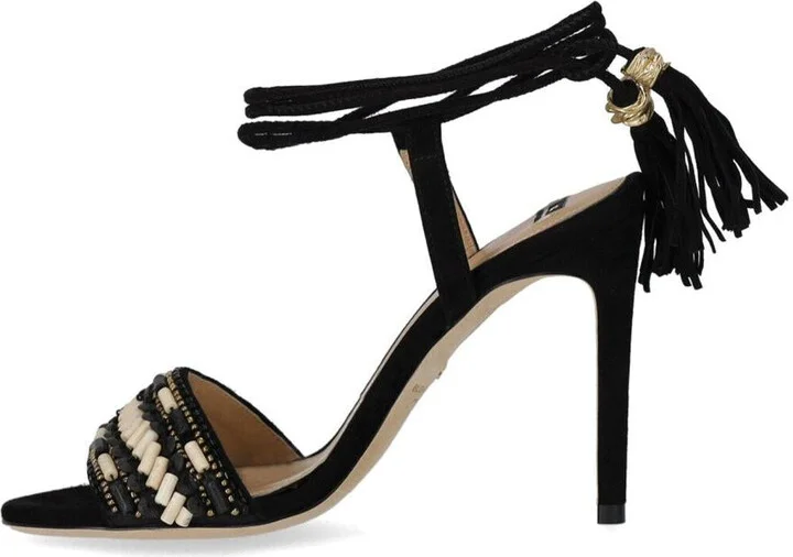 Elisabetta Franchi Red Carpet Black Heeled Sandal - Image 3