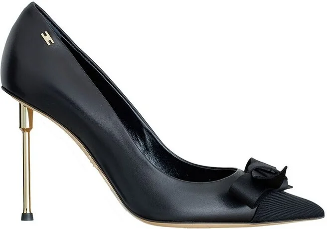 Elisabetta Franchi Satin Bow Pumps