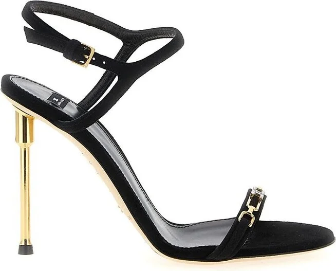 Elisabetta Franchi Sculpted Heel Sandals
