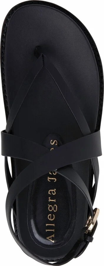 Elise Leather Flat Sandal - Image 4