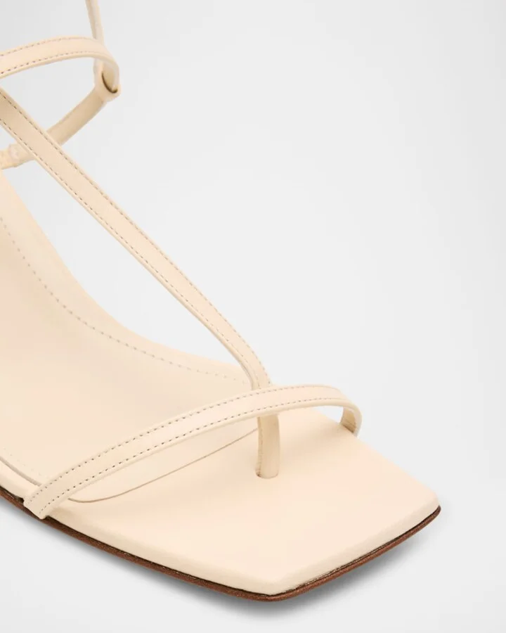 Elise Leather Mule Sandals - Image 3