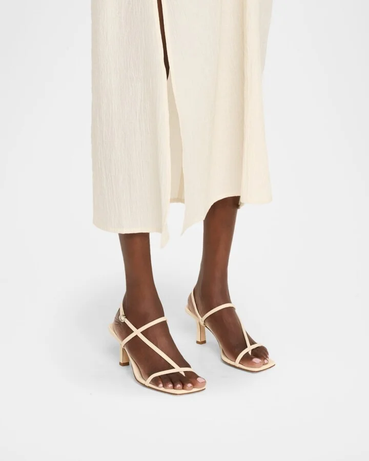Elise Leather Mule Sandals - Image 9