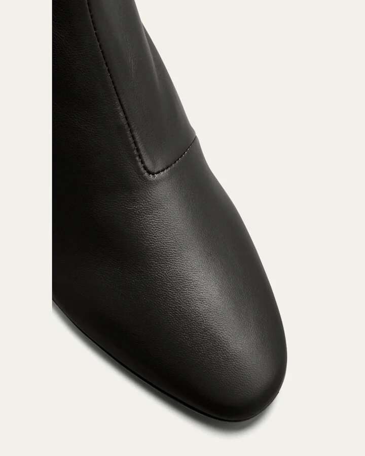 Elise Napa 75mm Slim Ankle Booties - Image 3