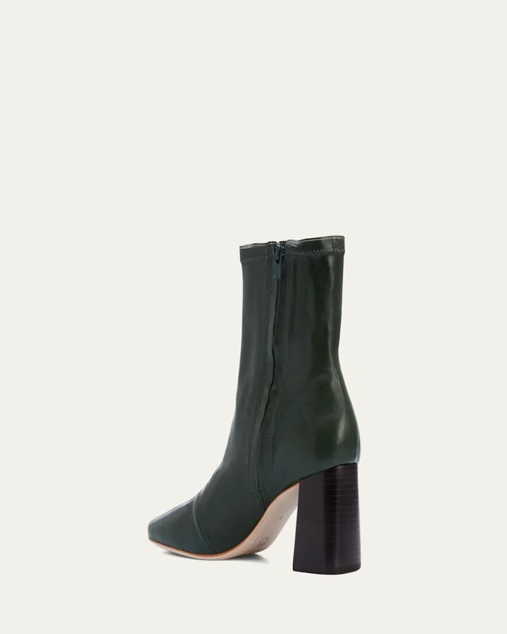 Elise Napa 75mm Slim Ankle Booties - Image 3
