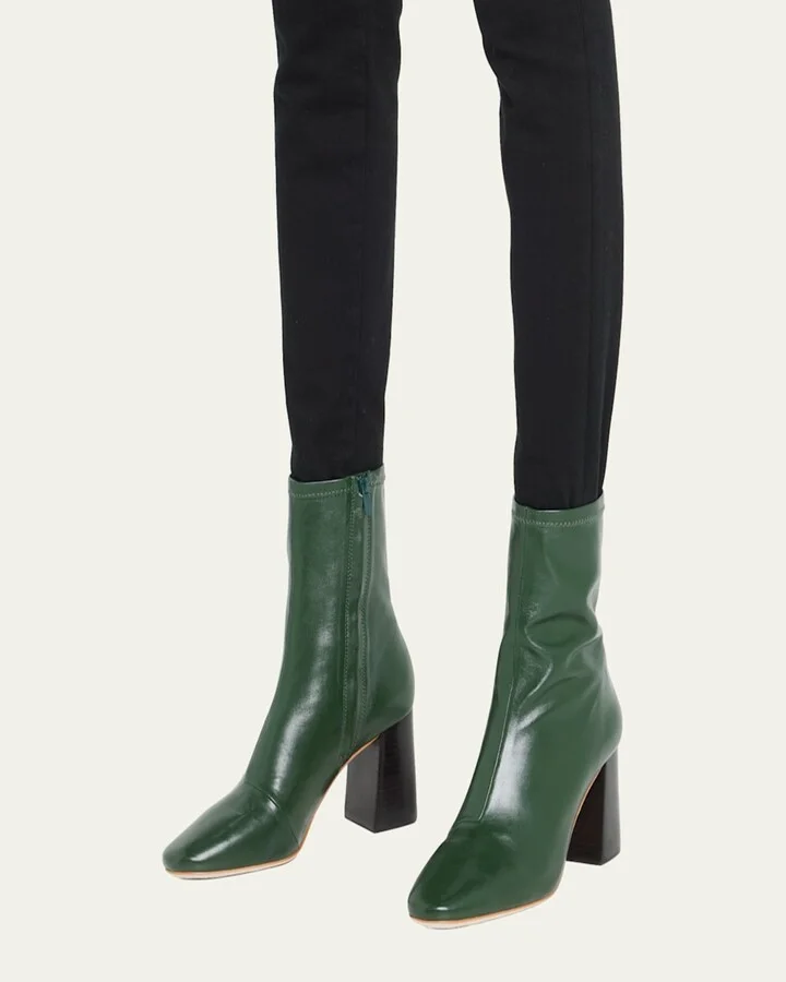 Elise Napa 75mm Slim Ankle Booties - Image 4