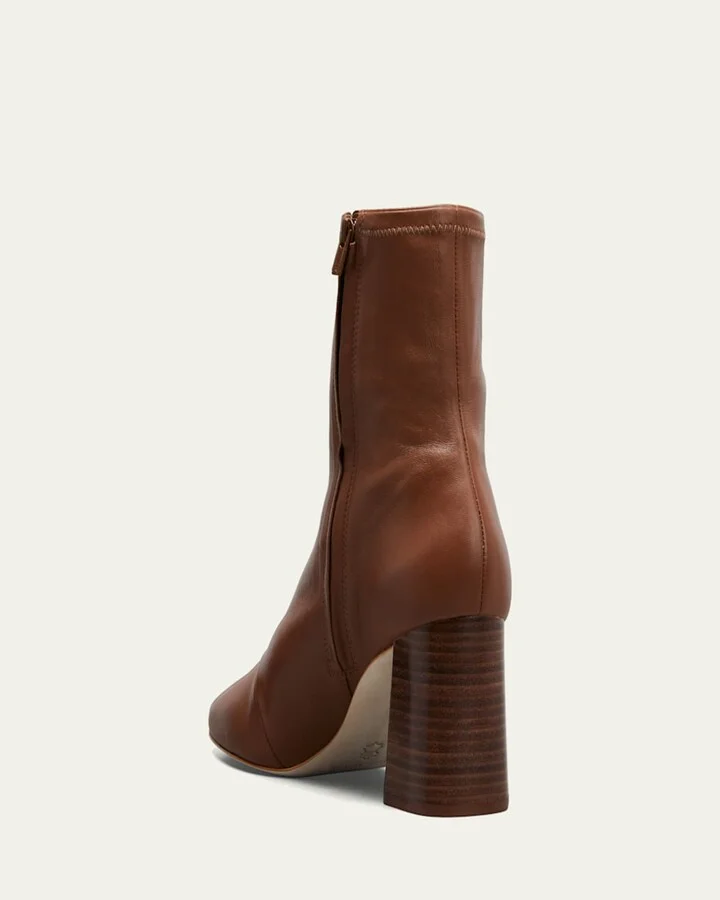Elise Napa 75mm Slim Ankle Booties - Image 7