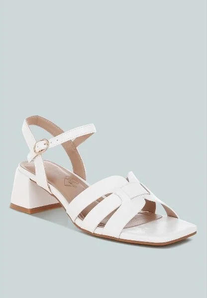 ELISKA Strappy Square Toe Block Heels Women - Image 3