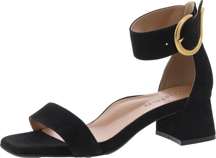 Eliza Womens Leather Buckle Ankle Strap
