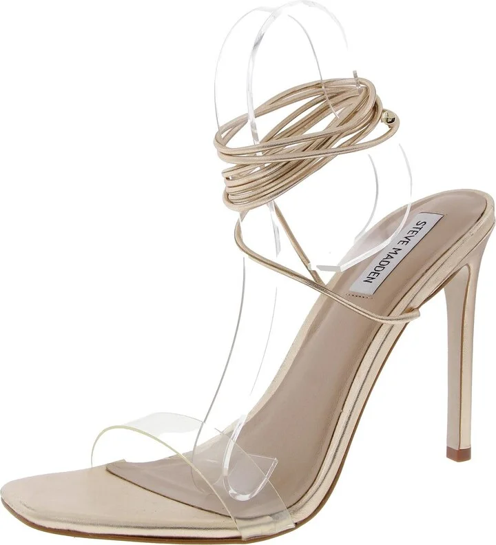 Eliza Womens Metallic Leather Lace-Up