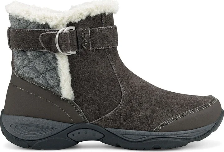 Elk Boots Women's US 5 Dark Grey Water-Resistant Winter Shoes FZP104 (Gray,5)