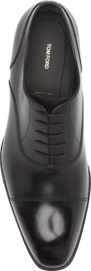 Elkan Burnished Leather Oxford - Image 5