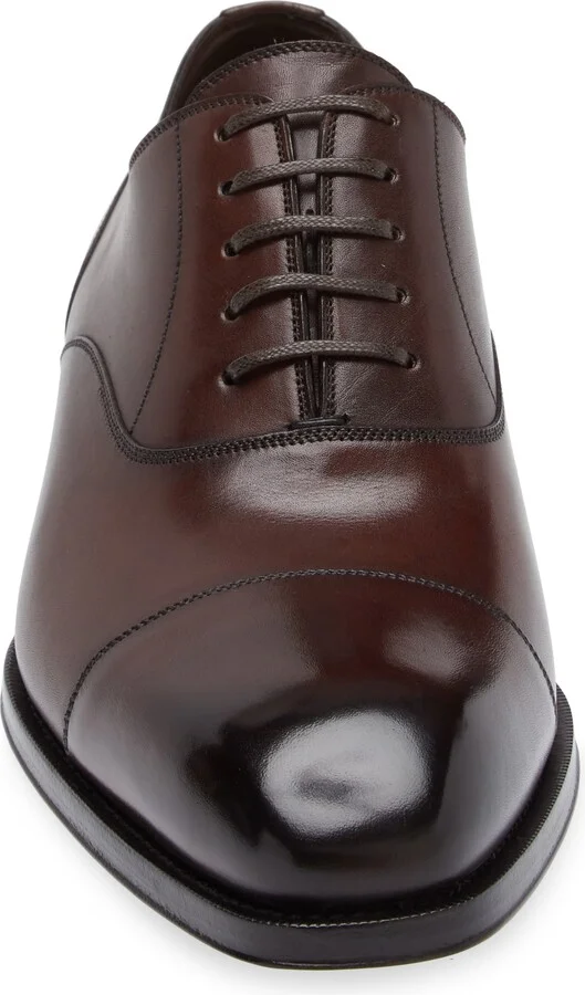 Elkan Burnished Leather Oxford - Image 4