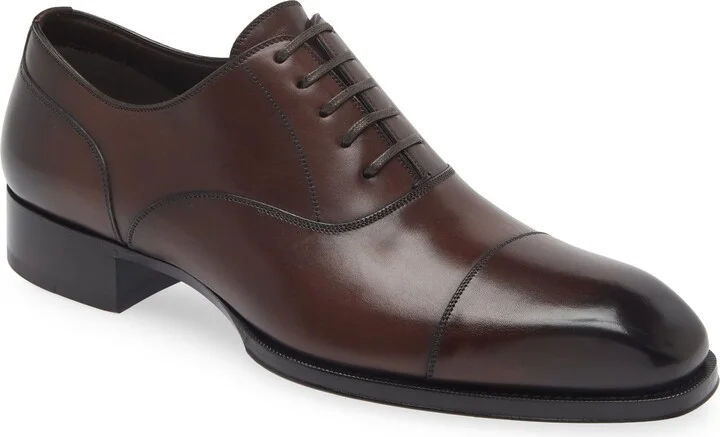 Elkan Burnished Leather Oxford