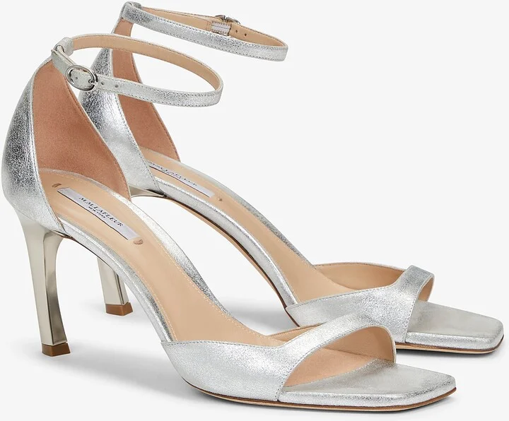 Ella Sandal - Brushed Metallic - Silver