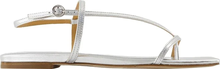 Ella Sandals - Aeyde - Leather - Silver