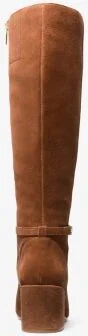 Ella Suede Wide Calf Block Heel Boot - Image 4