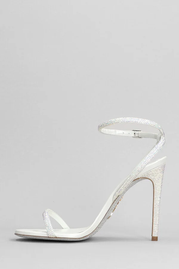 Ellabrita Sandals In White Leather - Image 3