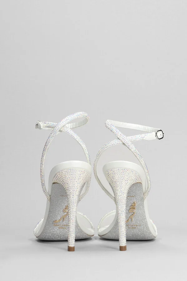 Ellabrita Sandals In White Leather - Image 4