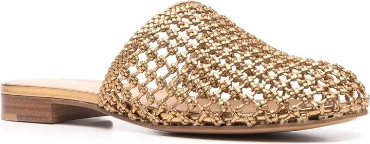 Ellas knotted leather mules - Image 2