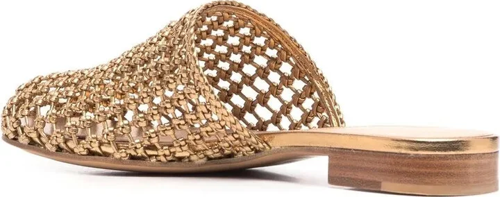 Ellas knotted leather mules - Image 3