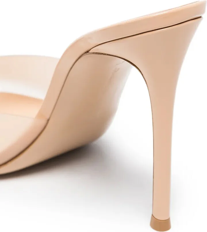 Elle 105mm transparent-strap mules - Image 4