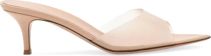 Elle 55mm translucent mules