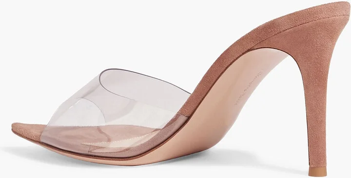 Elle 85 TPU and suede mules - Image 3