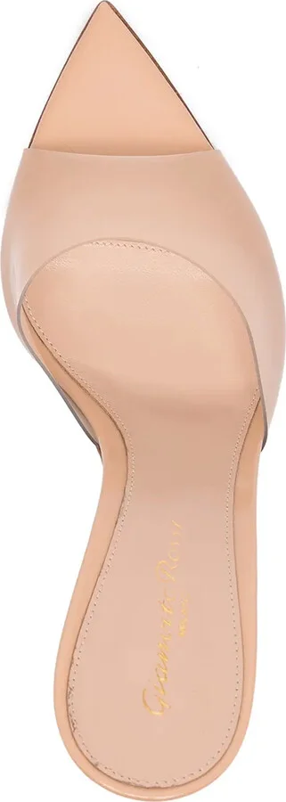Elle 85mm transparent-strap mules - Image 4