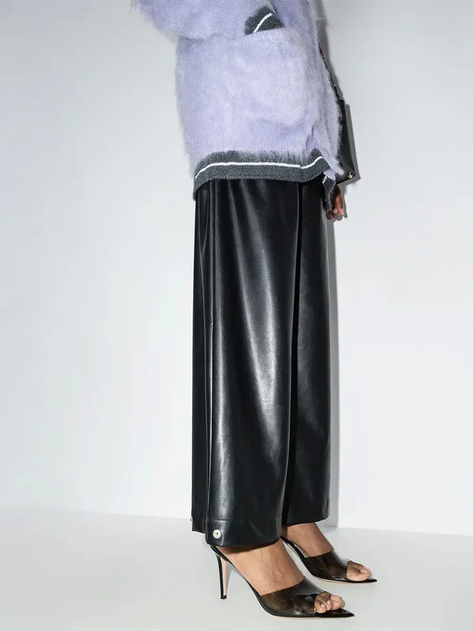 Elle 85mm transparent-strap mules - Image 3