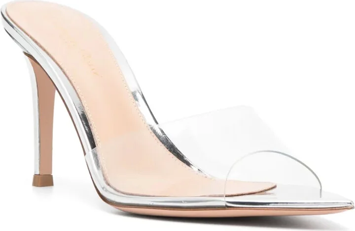 Elle 85mm transparent-strap sandals - Image 2