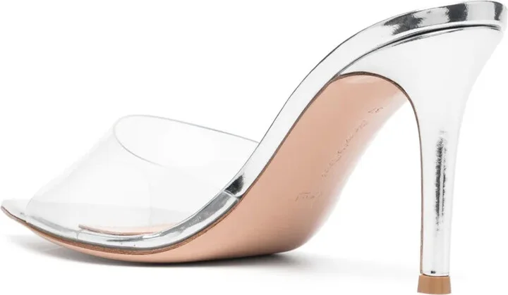 Elle 85mm transparent-strap sandals - Image 3