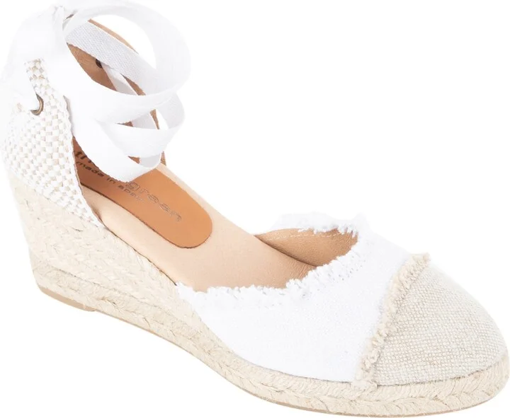 Elle Cap Toe Ankle Tie Espadrille